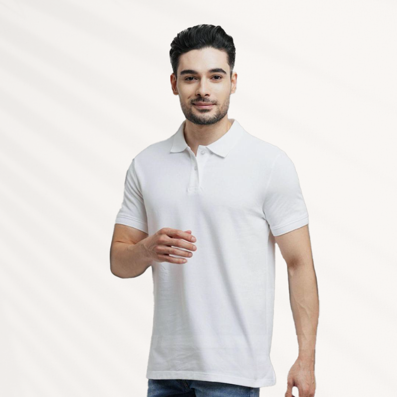 Jacquard Polo T-shirt - Image 4