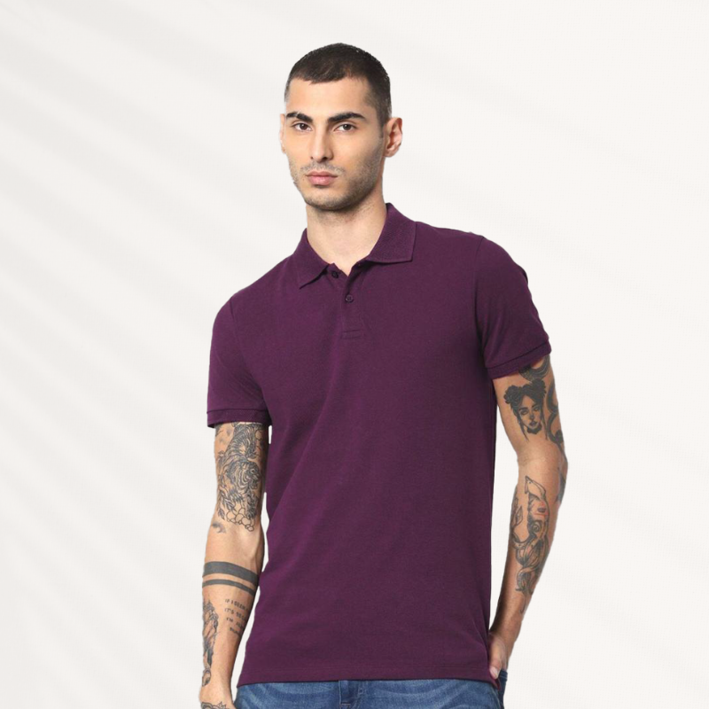 Jacquard Polo T-shirt - Image 2