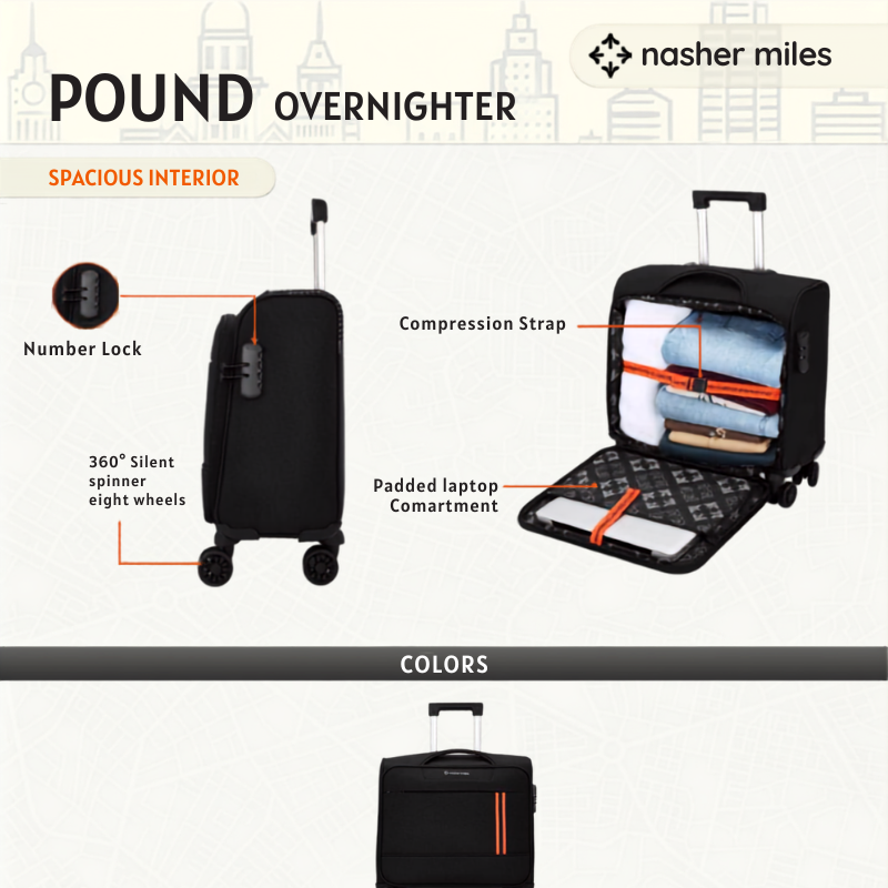 Trolley Suitcase Pound Overnighter - Image 2