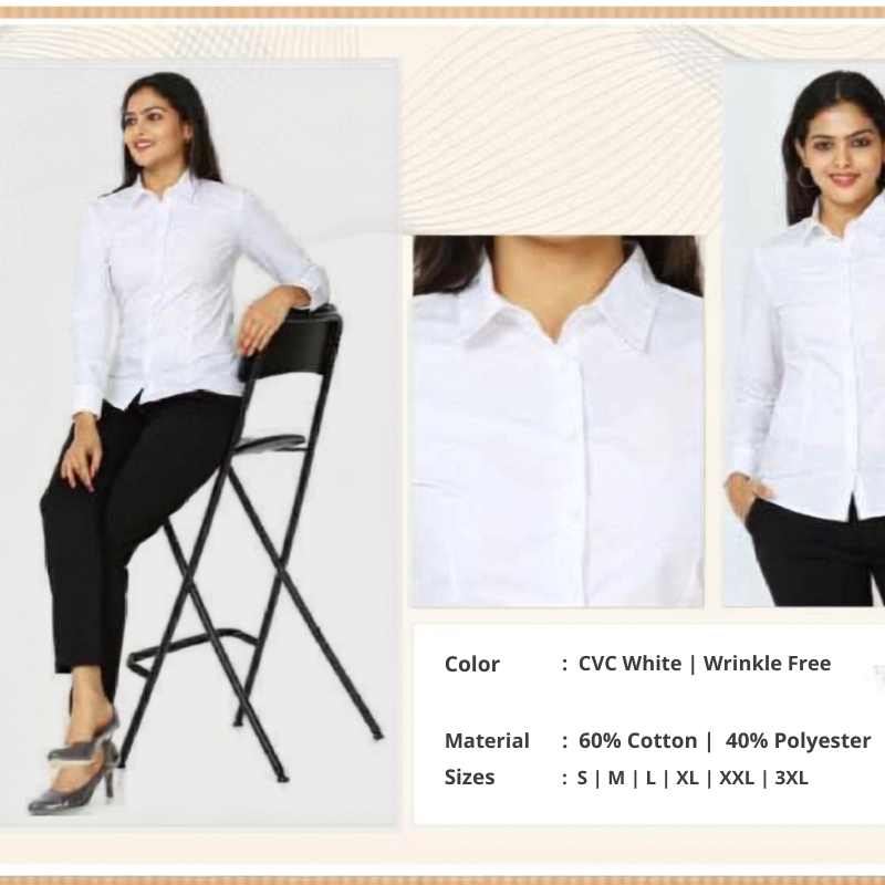 Women’s Formal Full Sleeve Shirt
